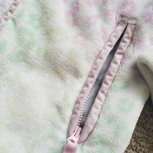 Lands End fleece hooded jacket